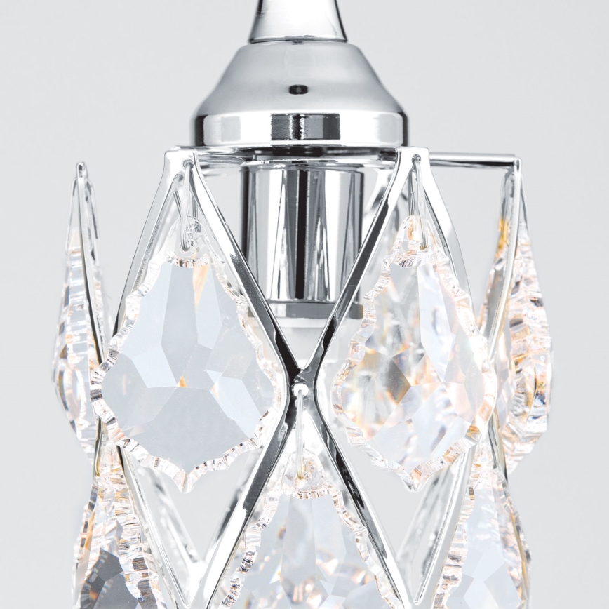 Lámpara colgante con cable RITA 1xG9/40W/230V cromo brillante