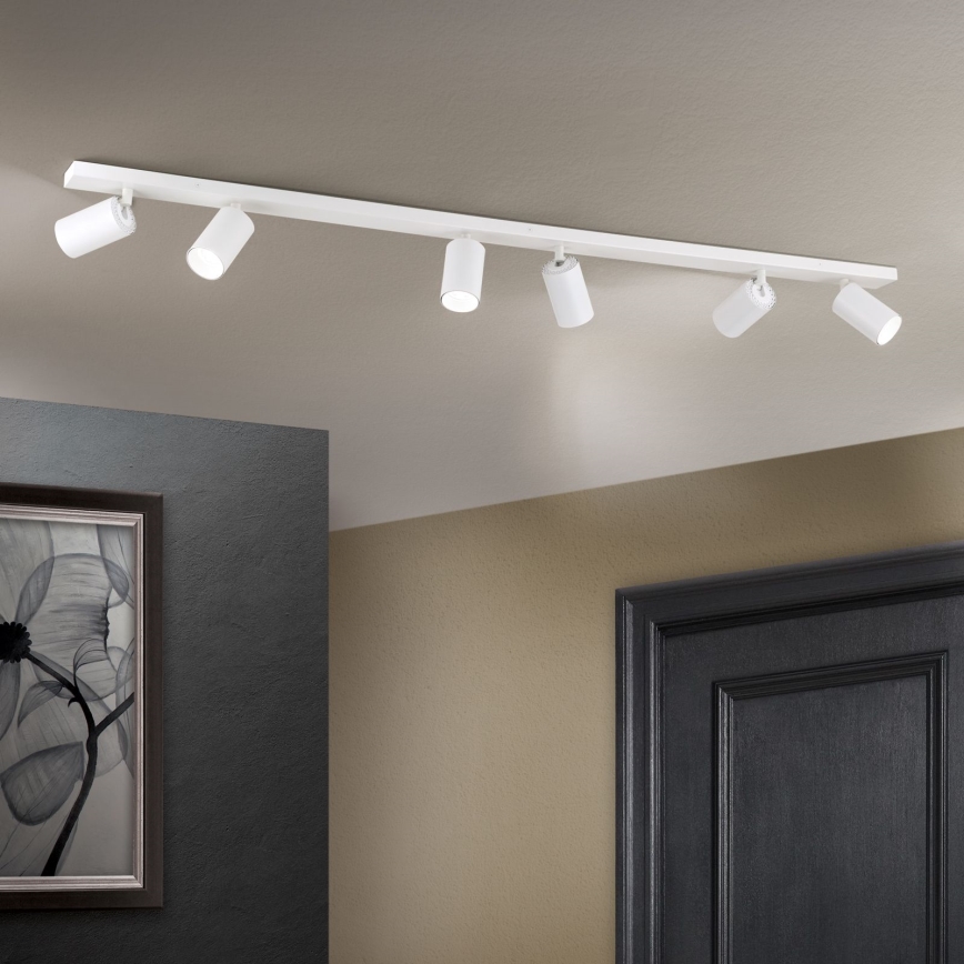 Lámpara de focos SEAN 6xGU10/13W/230V blanca