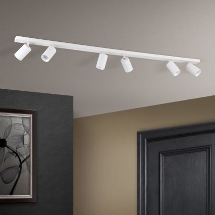 Lámpara de focos SEAN 6xGU10/13W/230V blanca