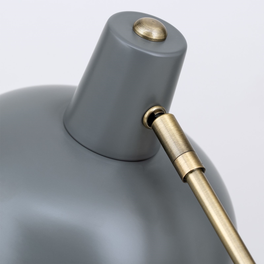 Lámpara de mesa FEDRA 1xE14/40W/230V gris/latón