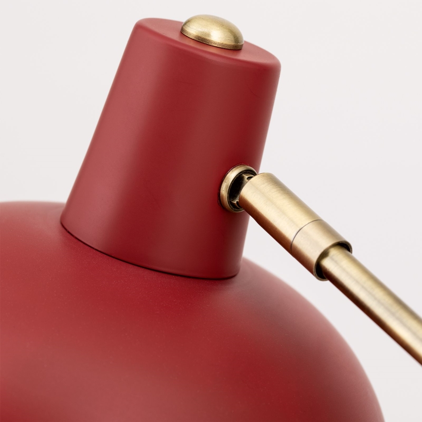 Lámpara de mesa FEDRA 1xE14/40W/230V roja/latón