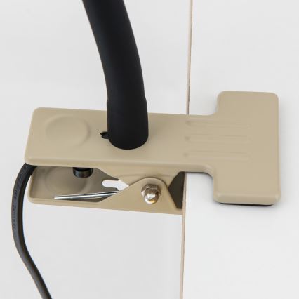 Lámpara de mesa flexible con pinza DOTTY 1xGU10/10W/230V beige/negro