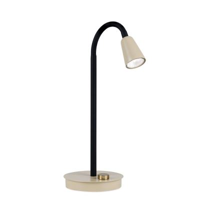 Lámpara de sobremesa flexible y regulable DOTTY 1xGU10/10W/230V beige/negro
