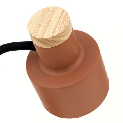 Lámpara de mesa GILI 1xE27/40W/230V color ladrillo