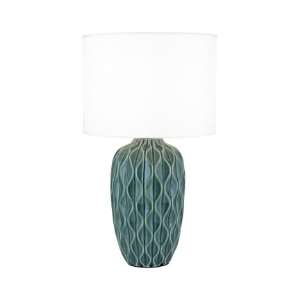 Lámpara de mesa TORTUGA 1xE27/40W/230V verde/blanca