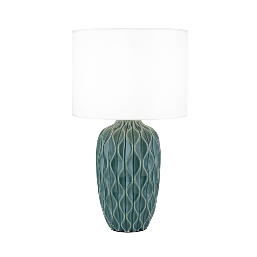 Lámpara de mesa TORTUGA 1xE27/40W/230V verde/blanca