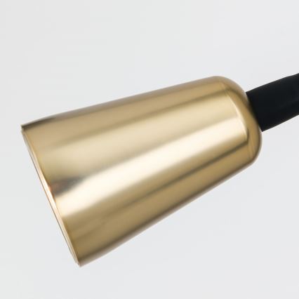 Aplique de pared flexible y regulable DOTTY 1xGU10/10W/230V negro/latón