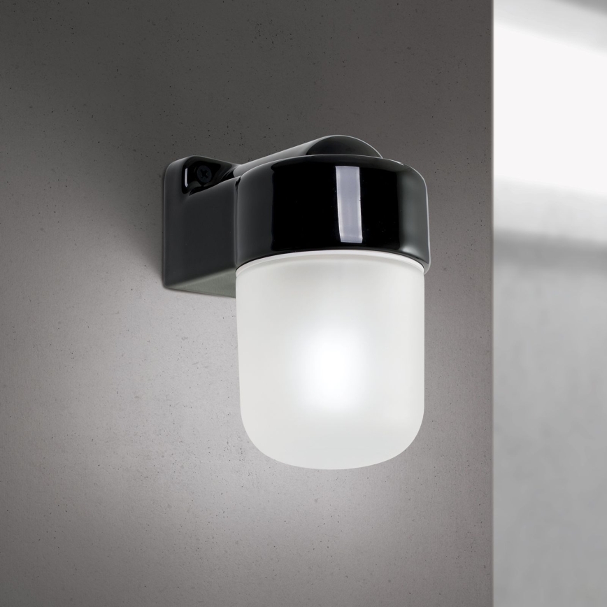 Lámpara de pared OSTIA 1xE27/40W/230V negra