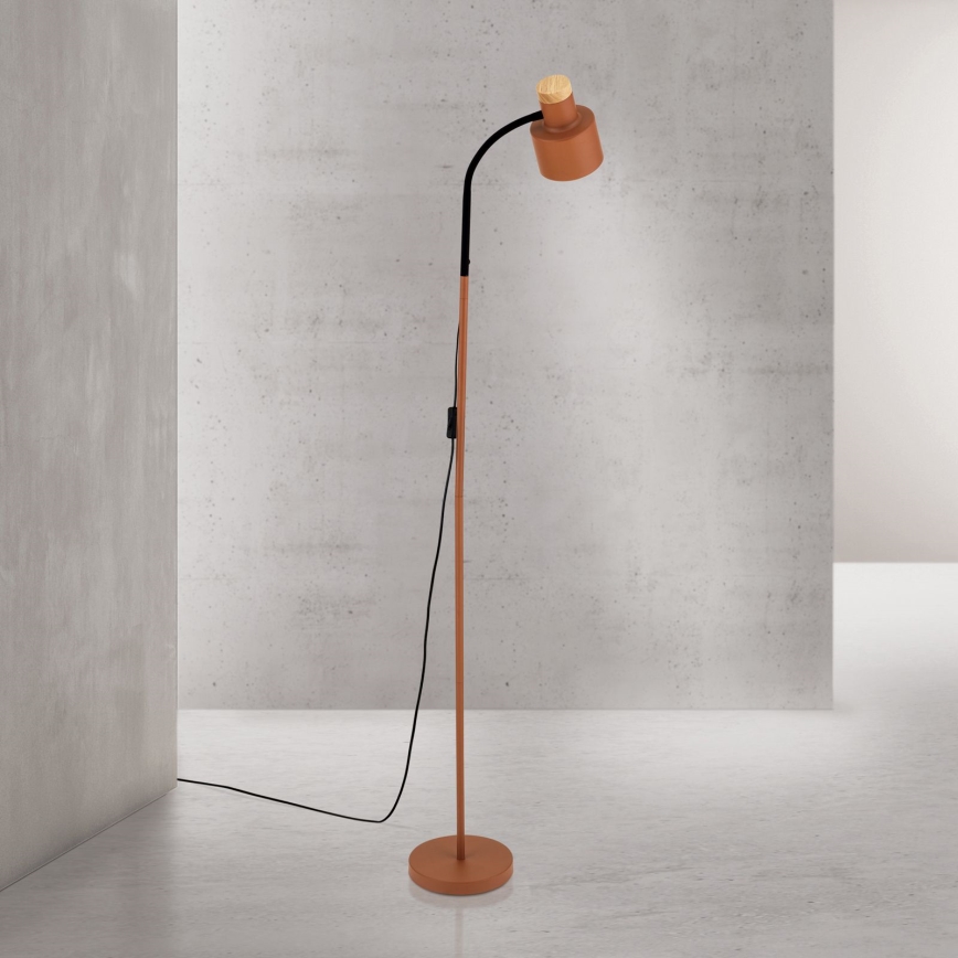 Lámpara de pie GILI 1xE27/40W/230V color ladrillo