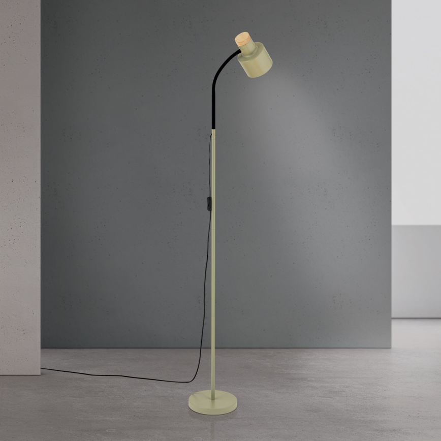 Lámpara de pie GILI 1xE27/40W/230V verde
