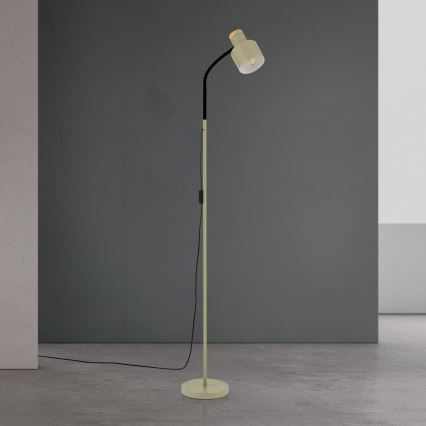 Lámpara de pie GILI 1xE27/40W/230V verde