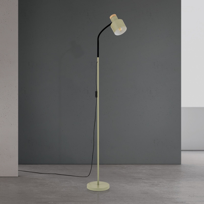 Lámpara de pie GILI 1xE27/40W/230V verde