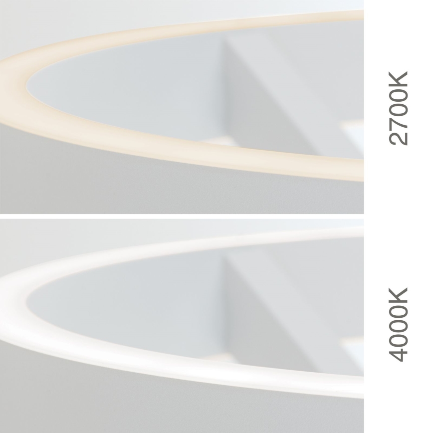 Lámpara de pie LED regulable KOLK LED/40W/230V 2700/4000K blanca