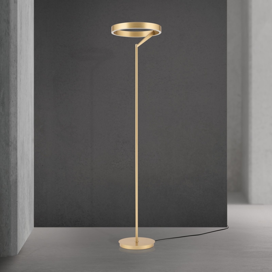 Lámpara de pie LED regulable KOLK LED/40W/230V 2700/4000K dorada