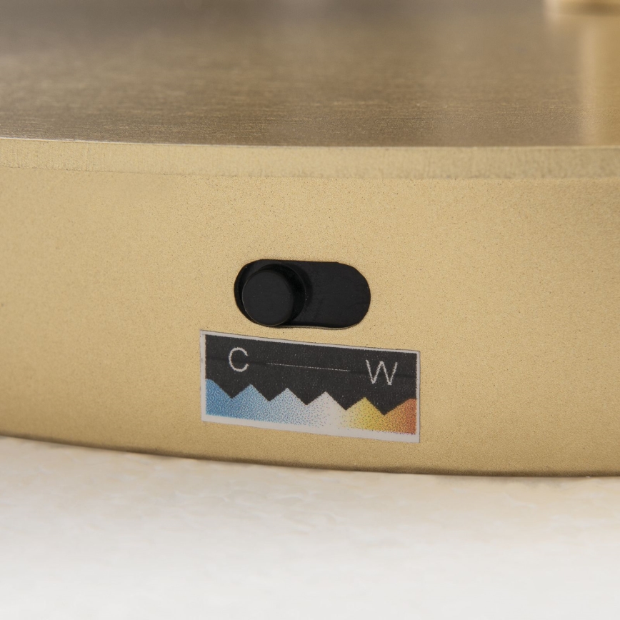 Lámpara de pie LED regulable KOLK LED/40W/230V 2700/4000K dorada