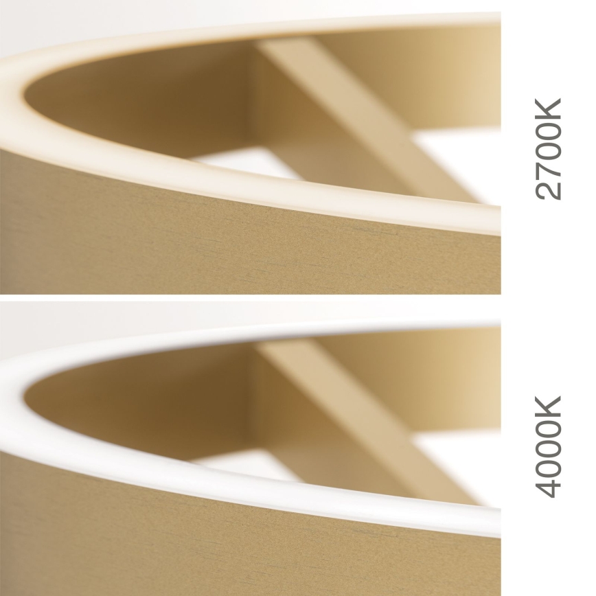 Lámpara de pie LED regulable KOLK LED/40W/230V 2700/4000K dorada