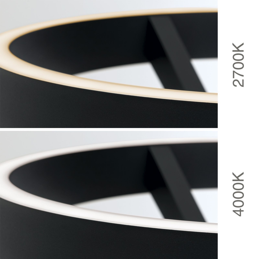 Lámpara de pie LED regulable KOLK LED/40W/230V 2700/4000K negra