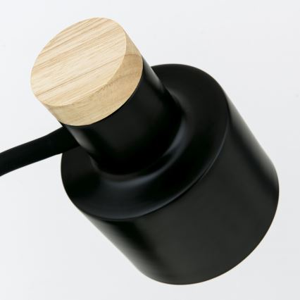 Lámpara de mesa GILI 1xE27/40W/230V negra