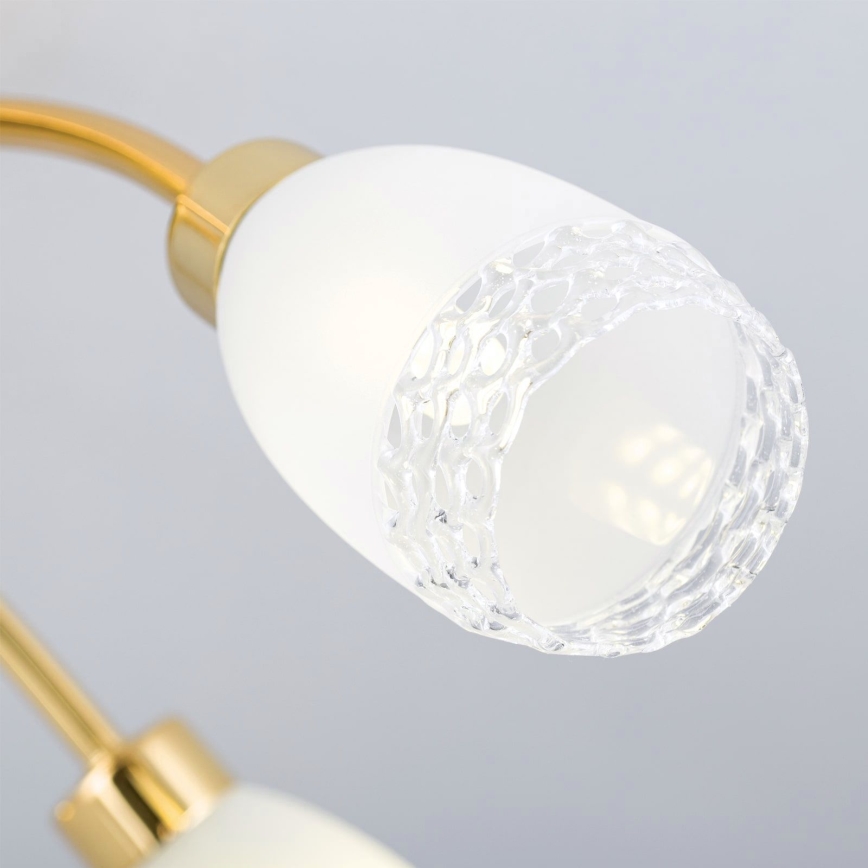 Lámpara de techo de montaje en superficie CARLA 5xG9/28W/230V dorada