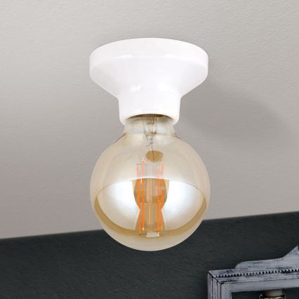 Lámpara de techo FROST 1xE27/60W/230V blanca