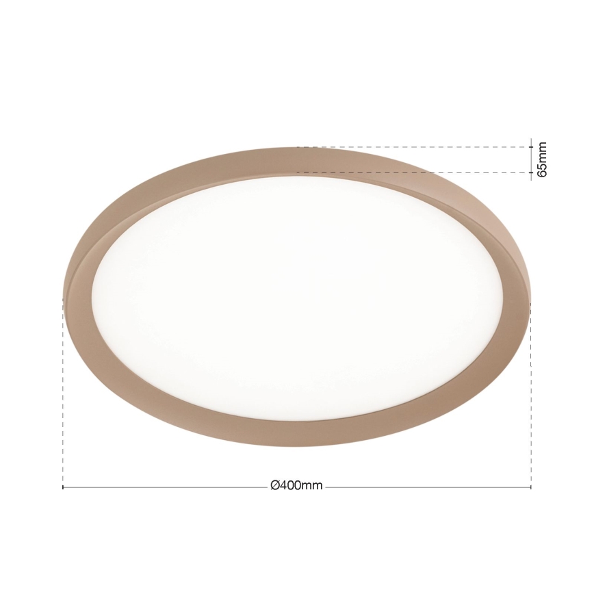 Luminaria de techo LED KANT LED/30W/230V 2700/3200/4000K, diámetro 40 cm, beige