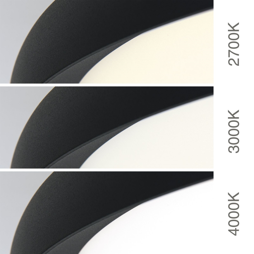 Lámpara de techo LED KANT LED/50W/230V 2700/3000/4000K diámetro 60 cm negro