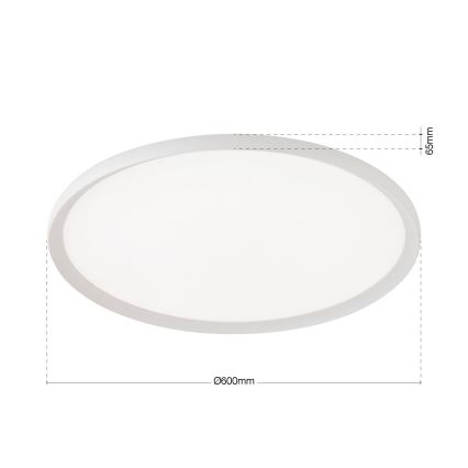 Luminaria de techo LED KANT LED/50W/230V 2700/3000/4000K Ø 60 cm blanco