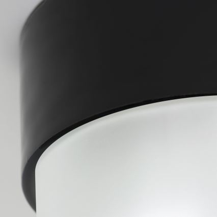 Lámpara de techo OSTIA 1xE27/40W/230V Ø 9,8 cm negra