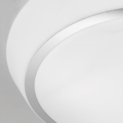 Lámpara de techo para baño TENA 3x E27 60 W 230 V Ø 38 cm IP44 blanca