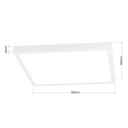 Luminaria de techo LED regulable DISC LED/30W/230V 2700/3000/4000K 39x39 cm blanco