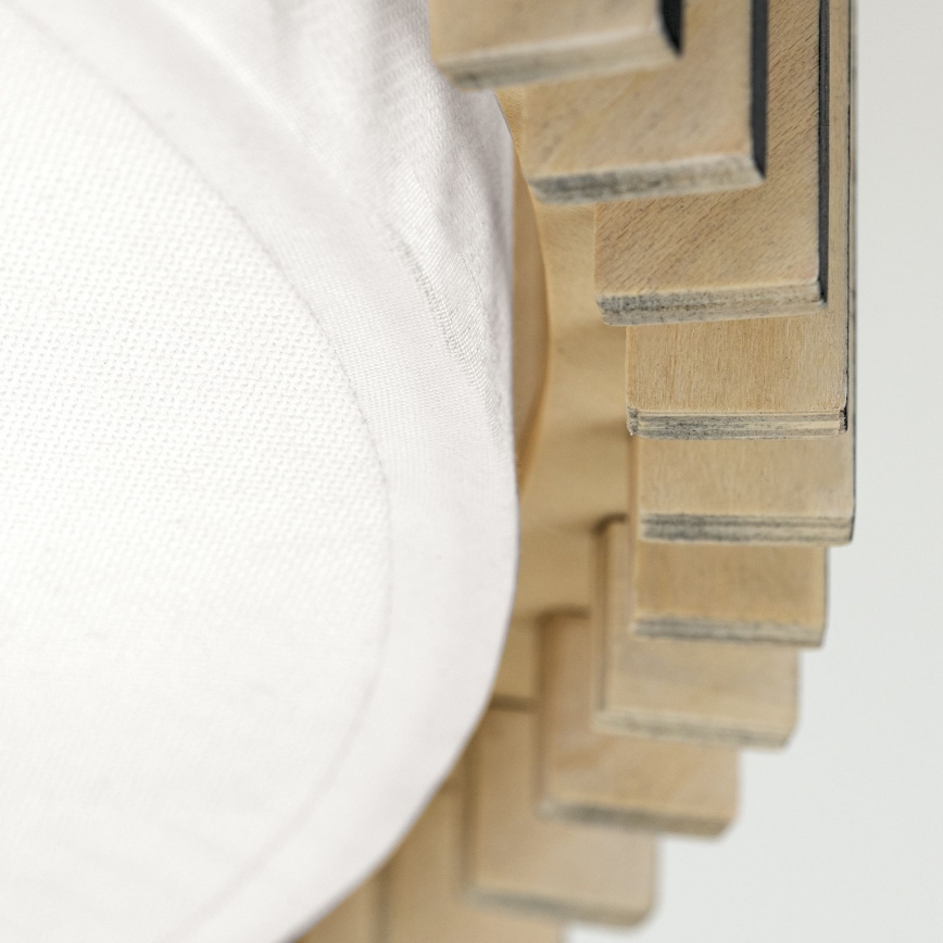 Lámpara de techo TARTA 3xE27/40W/230V Ø 40 cm beige