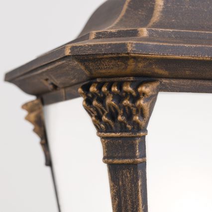 Lámpara exterior AIKO 1xE27/60W/230V 115 cm IP23 bronce/pátina