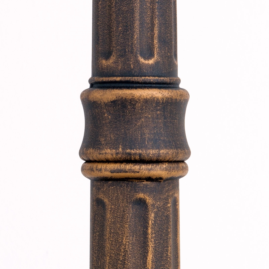 Lámpara exterior AIKO 1xE27/60W/230V 240 cm IP23 bronce/pátina