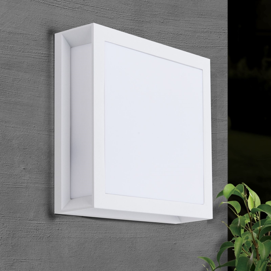 Luminaria exterior HENRY 2xE27/15W/230V IP44 blanca