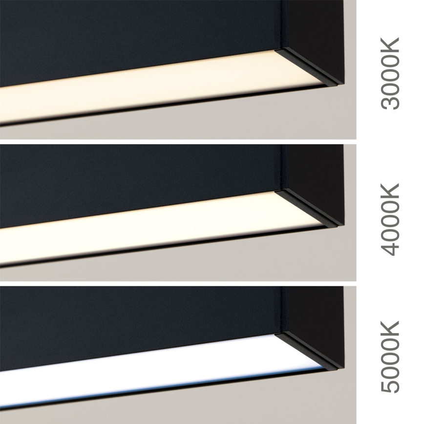 Luminaria LED 2 en 1 de techo/colgante PALKKI LED/38W/230V 3000/4000/5000K negra