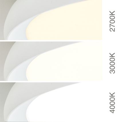 Plafón LED KANT 30 W 230 V 2700/3200/4000 K Ø 40 cm blanco