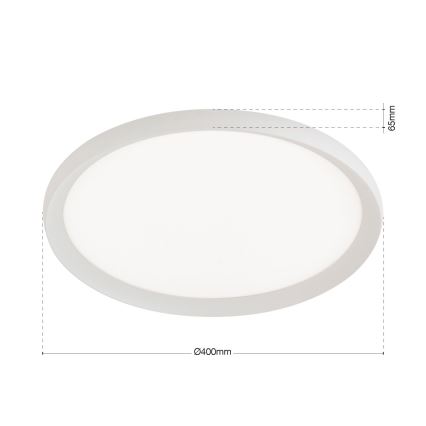 Plafón LED KANT 30 W 230 V 2700/3200/4000 K Ø 40 cm blanco