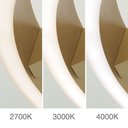 Lámpara de techo LED KOLK LED/40W/230V 2700/3000/4000K diámetro 40 cm dorado