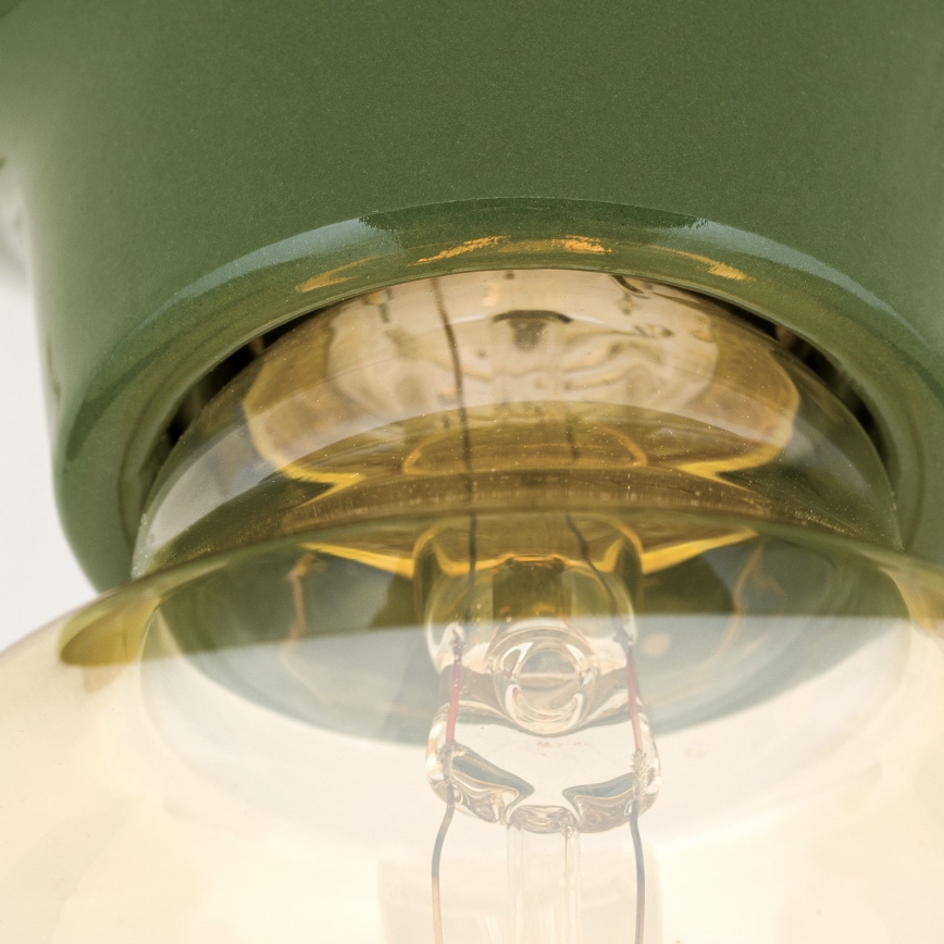 Lámpara de techo FROST 1xE27/60W/230V verde