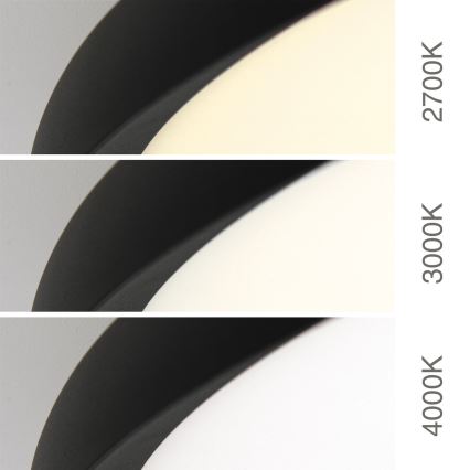 Lámpara de techo LED KANT LED/66W/230V 2700/3000/4000K diámetro 80 cm negra