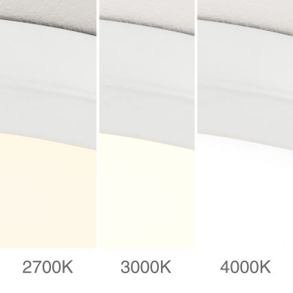 Plafón LED regulable DISC LED/30W/230V 2700/3000/4000K diámetro 40 cm blanco