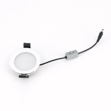 Luminaria empotrable LED regulable para baño OFFICE LED/15W/230V 3000/4000/6000K diámetro 14 cm UGR19 IP44 blanco