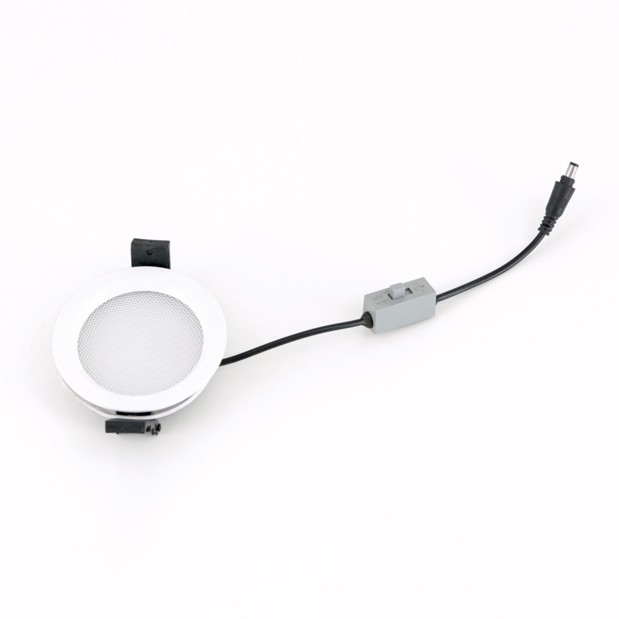Luminaria empotrable LED regulable para baño OFFICE LED/15W/230V 3000/4000/6000K diámetro 14 cm UGR19 IP44 blanco