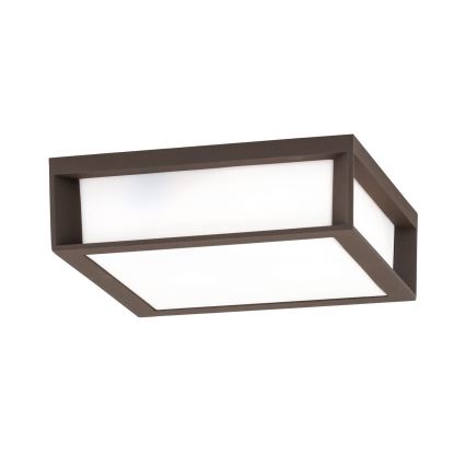 Luminaria exterior HENRY 2xE27/15W/230V IP44 marrón