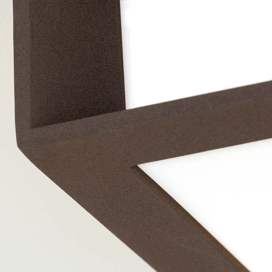 Luminaria exterior HENRY 2xE27/15W/230V IP44 marrón