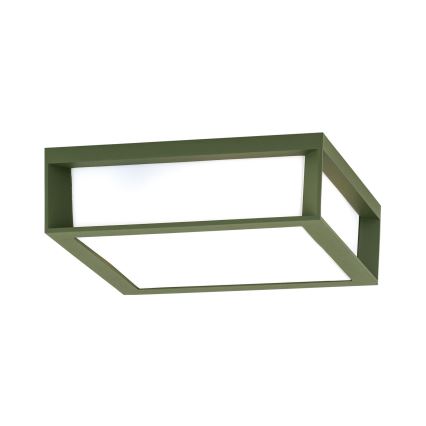 Luminaria exterior HENRY 2xE27/15W/230V IP44 verde