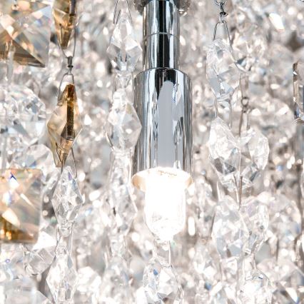 Plafón de cristal CRYSTALRIVER 21xG9/40W/230V cromo brillante