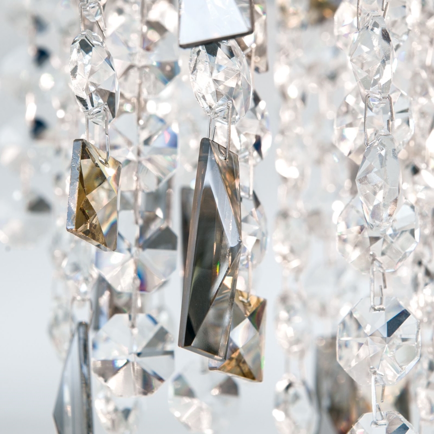 Plafón de cristal CRYSTALRIVER 21xG9/40W/230V cromo brillante