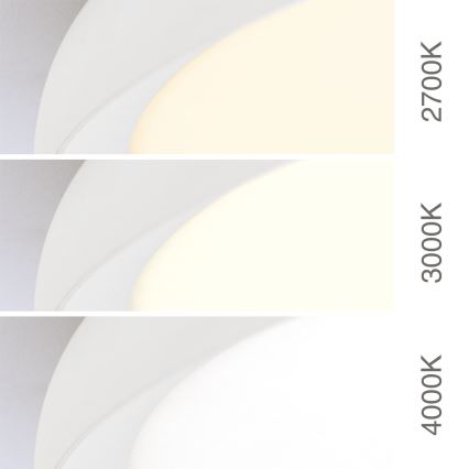 Lámpara de techo LED KANT, 66 W, 230 V, temperatura de color seleccionable 2700/3000/4000 K, Ø 80 cm, blanca
