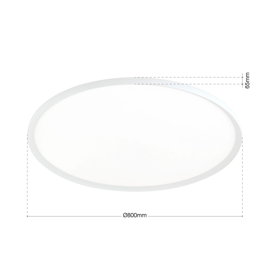 Lámpara de techo LED KANT, 66 W, 230 V, temperatura de color seleccionable 2700/3000/4000 K, Ø 80 cm, blanca